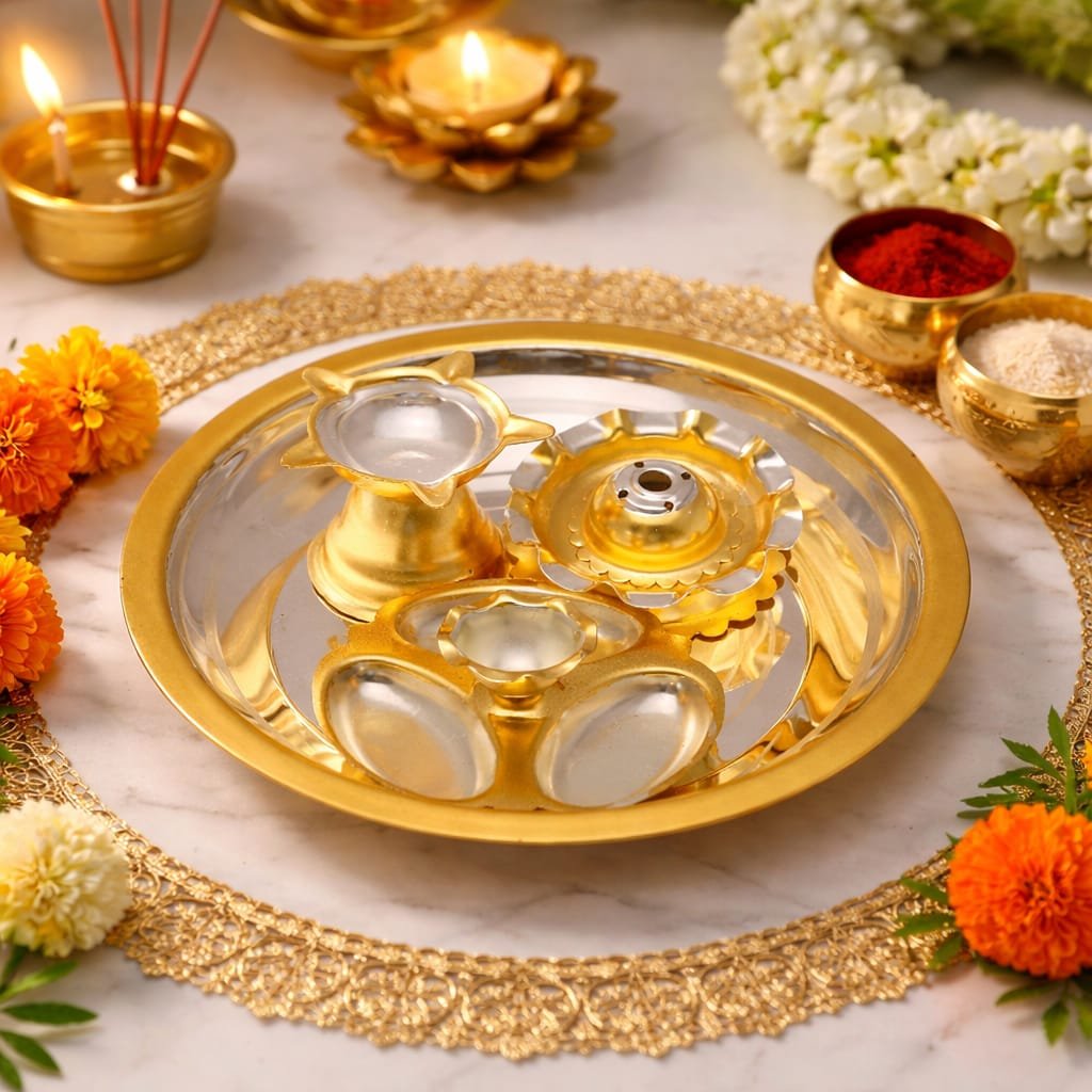 Pooja Set-(Pack Of 4)-PS-12(GS)