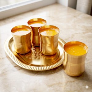 Tray/Glass Set-(Pack Of 5)-GT 31(RG)
