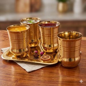 Tray/Glass Set-(Pack Of 5)-GT 33(RG)