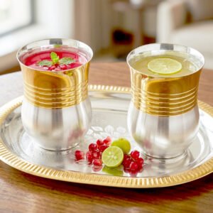 Tray/Glass Set-(Pack Of 3)-GT 37(GS)