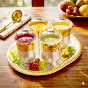 Tray/Glass Set-(Pack Of 5)-GT 41(GS)