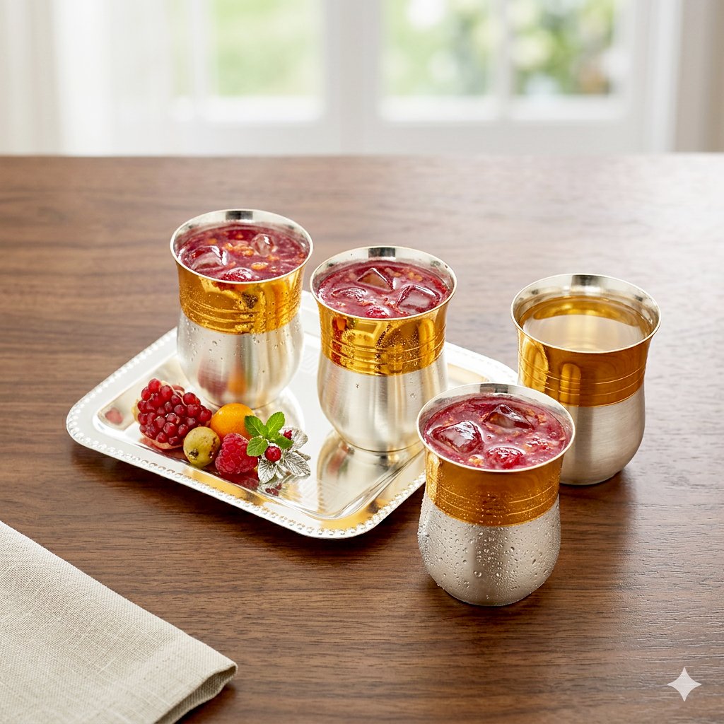 Tray/Glass Set-(Pack Of 5)-GT 44(GS)