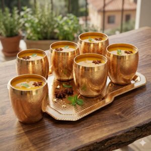 Tray/Glass Set-(Pack Of 7)-GT 44(RG)