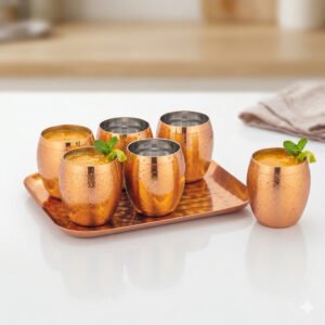 Tray/Glass Set-(Pack Of 7)-GT 45(RG)