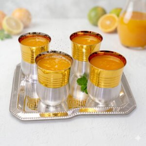 Tray/Glass Set-(Pack Of 5)-GT 49(GS)
