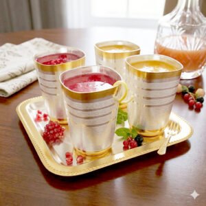 Tray/Glass Set-(Pack Of 5)-GT 51(GS)