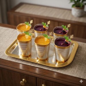 Tray/Glass Set-(Pack Of 7)-GT 61(GS)