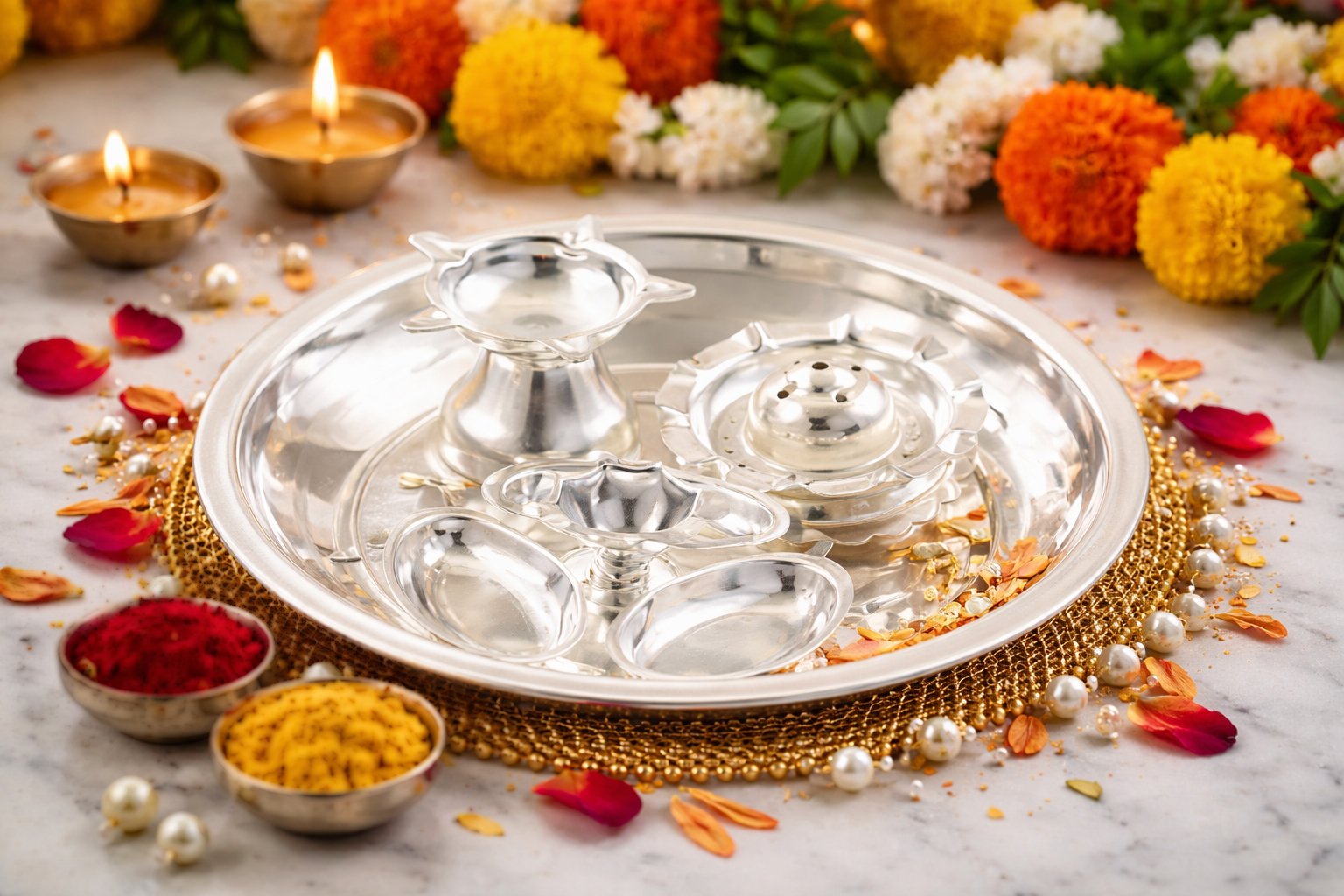 Pooja Set-(Pack Of 4)-PS 12
