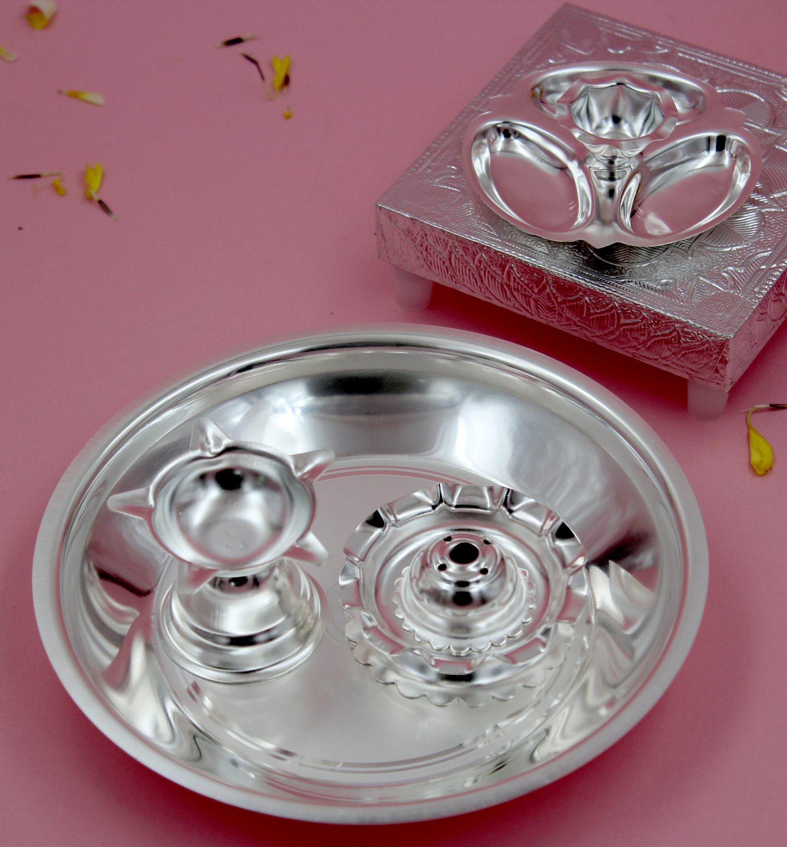 Pooja Set-(Pack Of 4)-PS 12 - Image 2