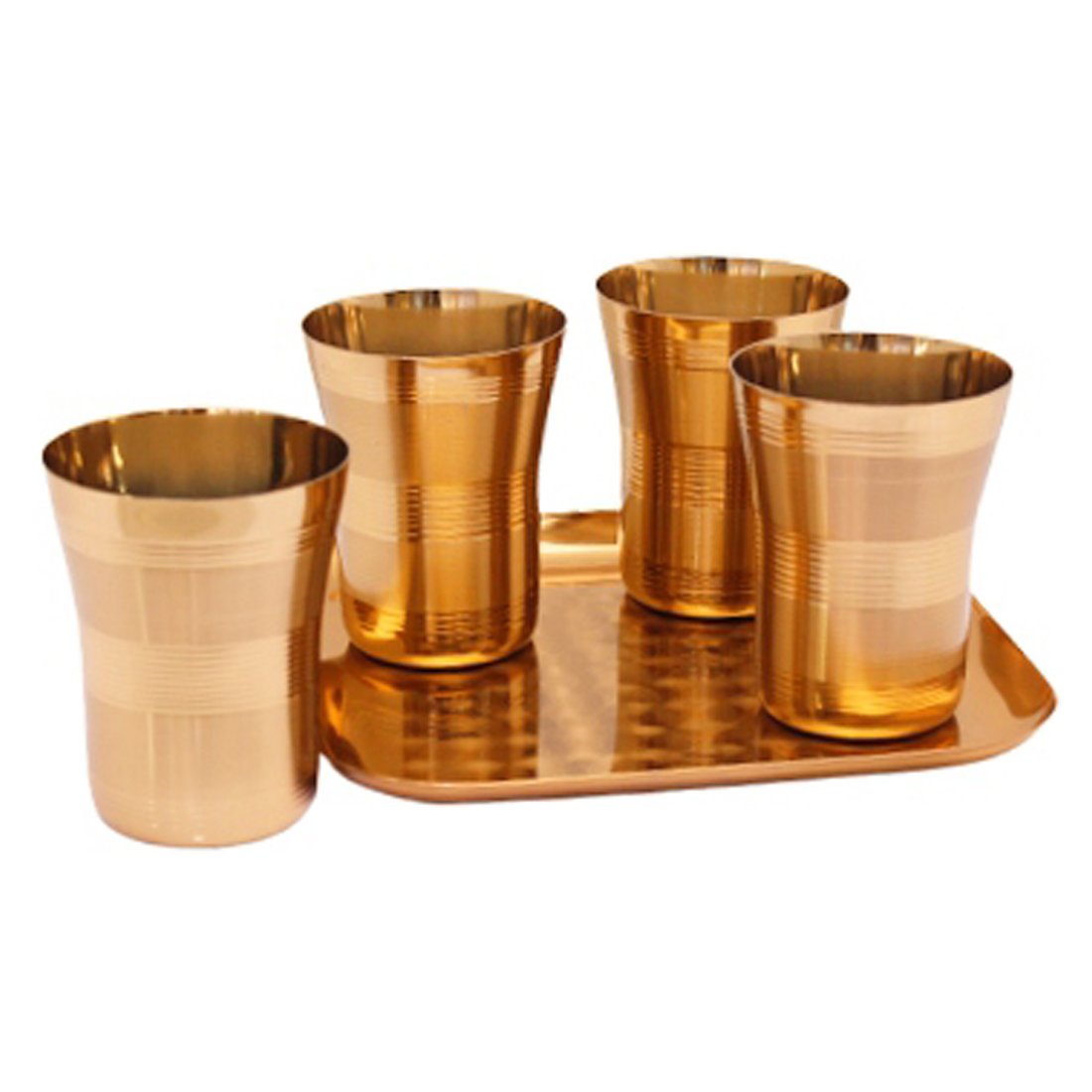 Tray/Glass Set-(Pack Of 5)-GT 36(RG)