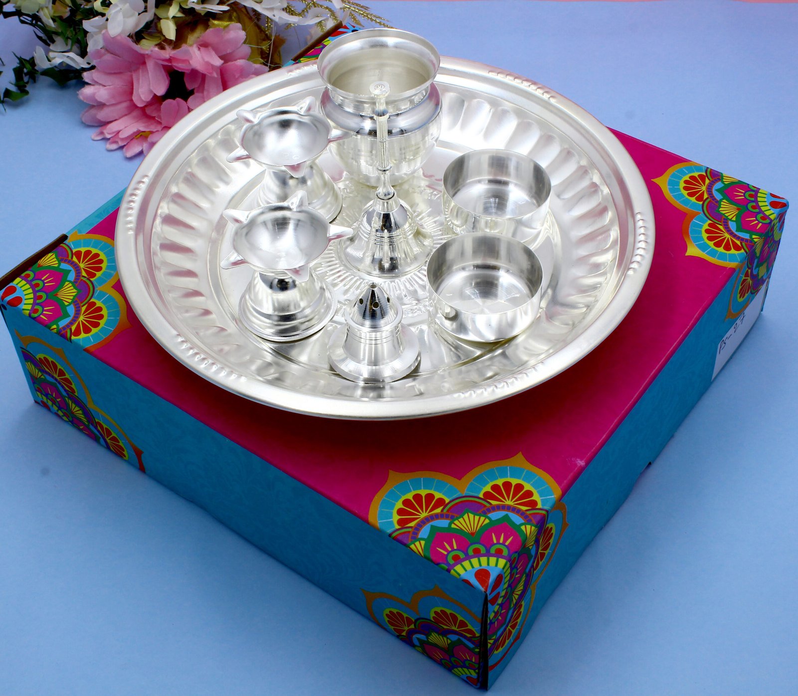 Pooja Set-(Pack Of 8)-PS 28 - Image 4