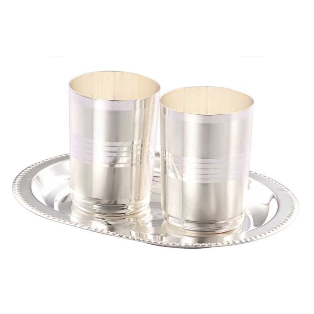 Tray/Glass Set-(Pack of 3)-GT 21