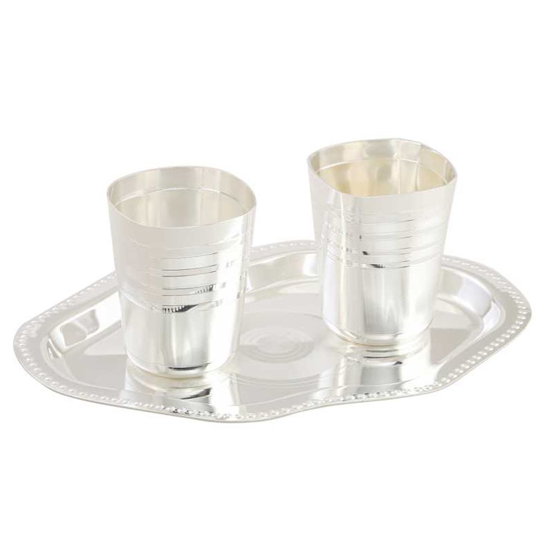 Tray/Glass Set-(Pack Of 3)-GT 28