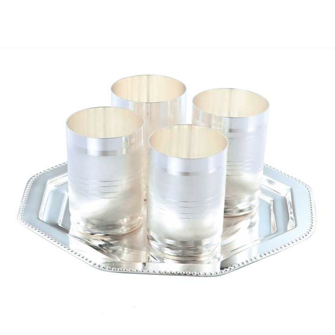 Tray/Glass Set-(Pack Of 5)-GT 45