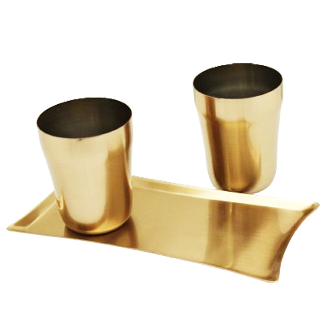 Tray/Glass Set-(Pack Of 3)-GT 23(RG)