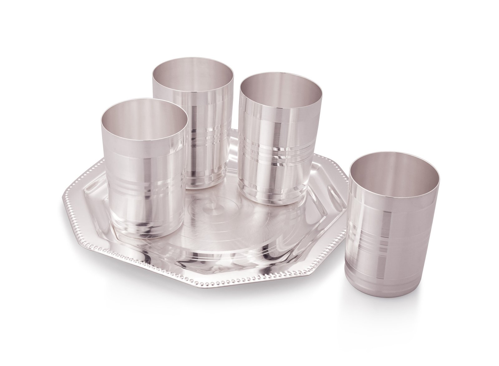 Tray/Glass Set-(Pack Of 5)-GT 44