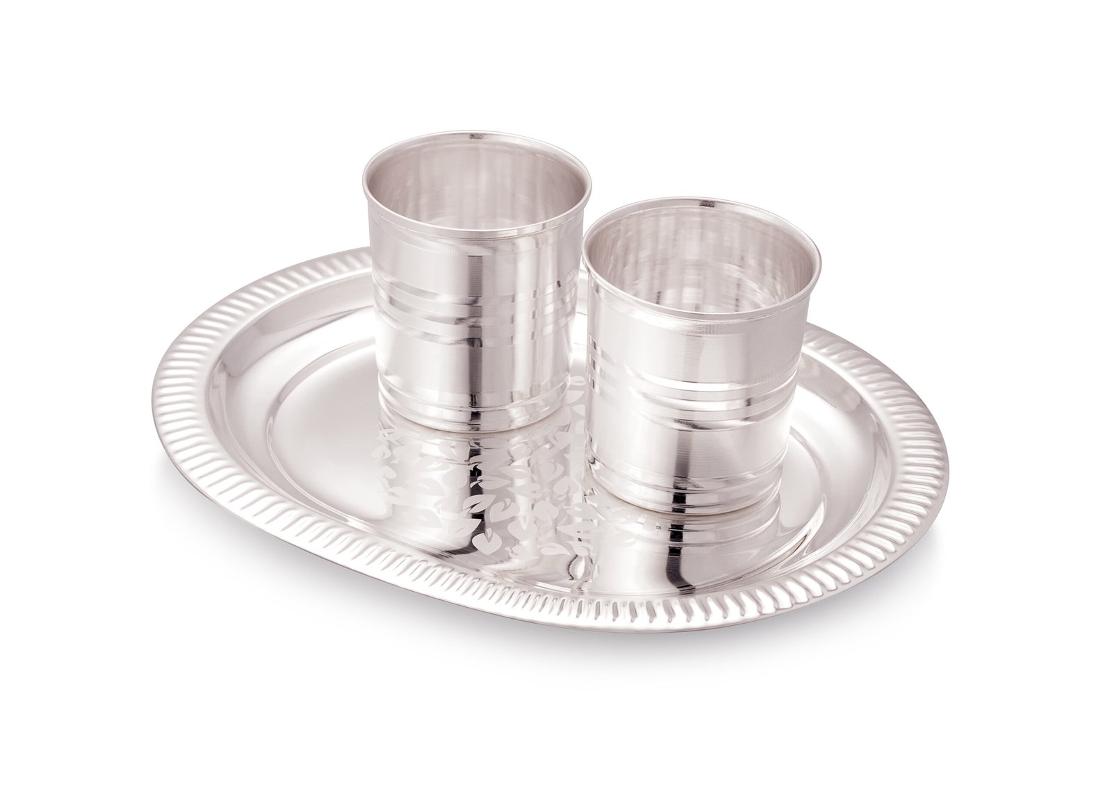 Tray/Glass Set-(Pack Of 3)-GT 29