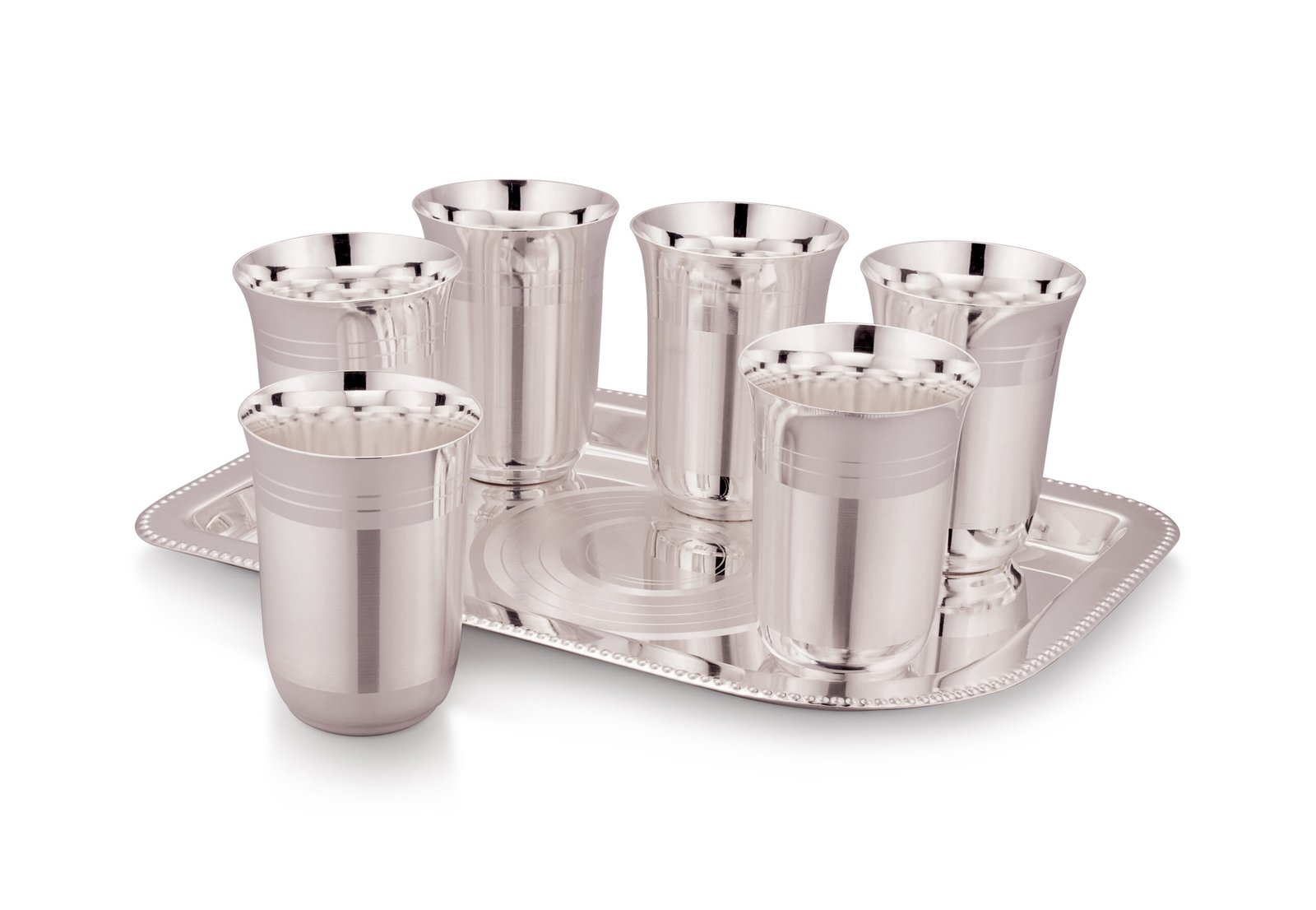 Tray/Glass Set-(Pack Of 7)-GT 68