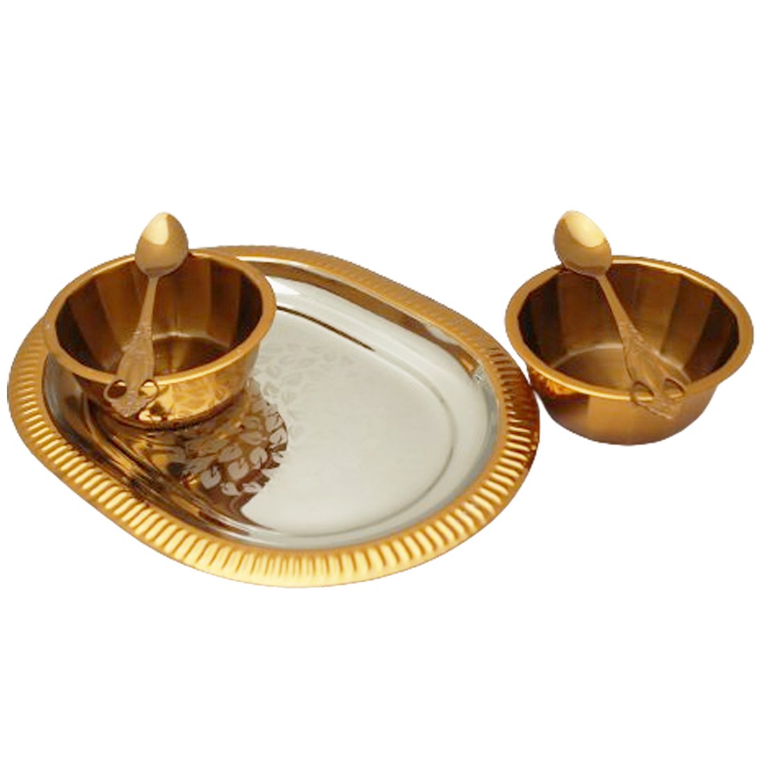 Tray/Bowl Set-(Pack Of 5)-TB 21(RG)