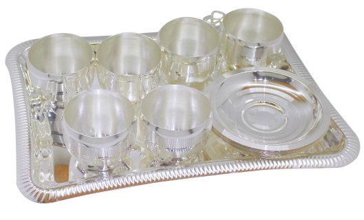 Tray/Cup With Saucer Set-(Pack Of 13)-TB 50(A)