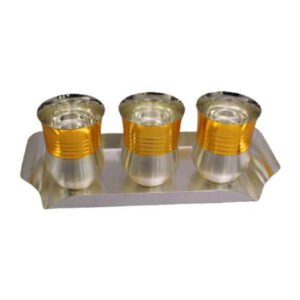 Tray/Glass Set-(Pack Of 4)-GT 52(GS)