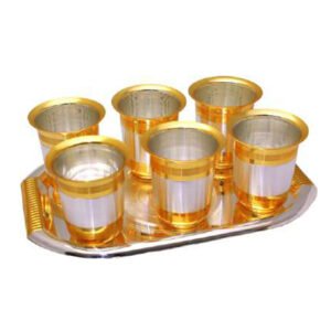 Tray/Glass Set-(Pack Of 7)-GT 64(GS)