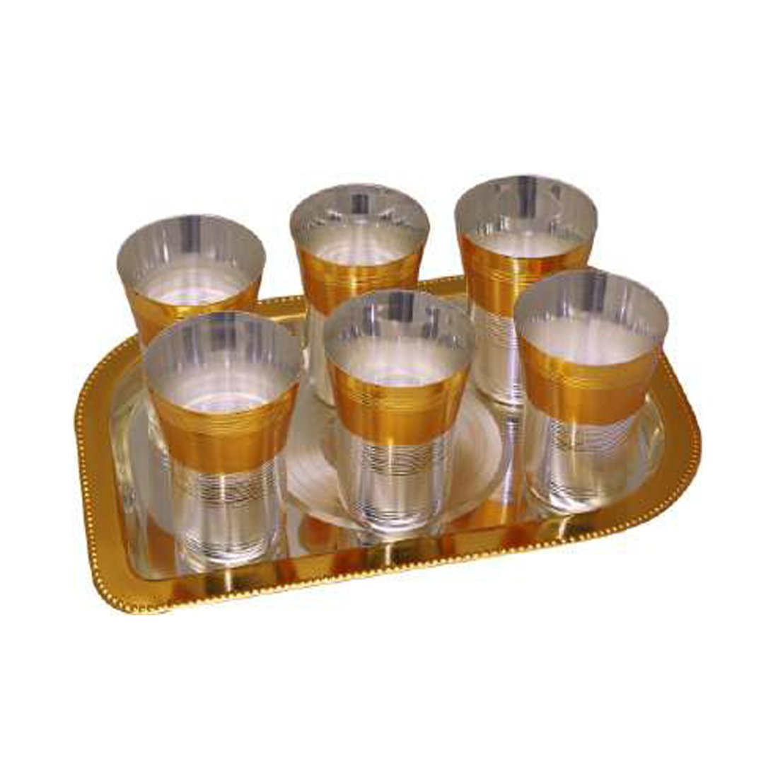 Tray/Glass Set-(Pack Of 7)-GT 67(GS)