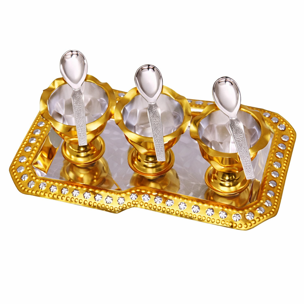 Tray/Bowl Set-(Pack Of 7)-TB 31(GS)