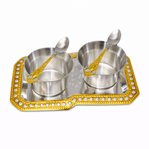 Tray/Bowl Set-(Pack Of 5)-TB 26(GS)